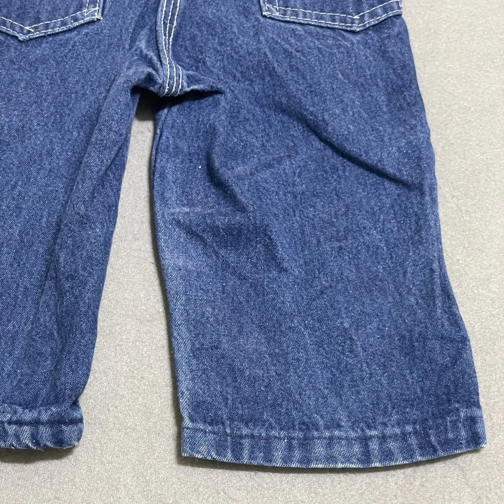 Vintage Overalls Youth Made in USA Toddler Bibs‎ Denim Jumper Western Kids*